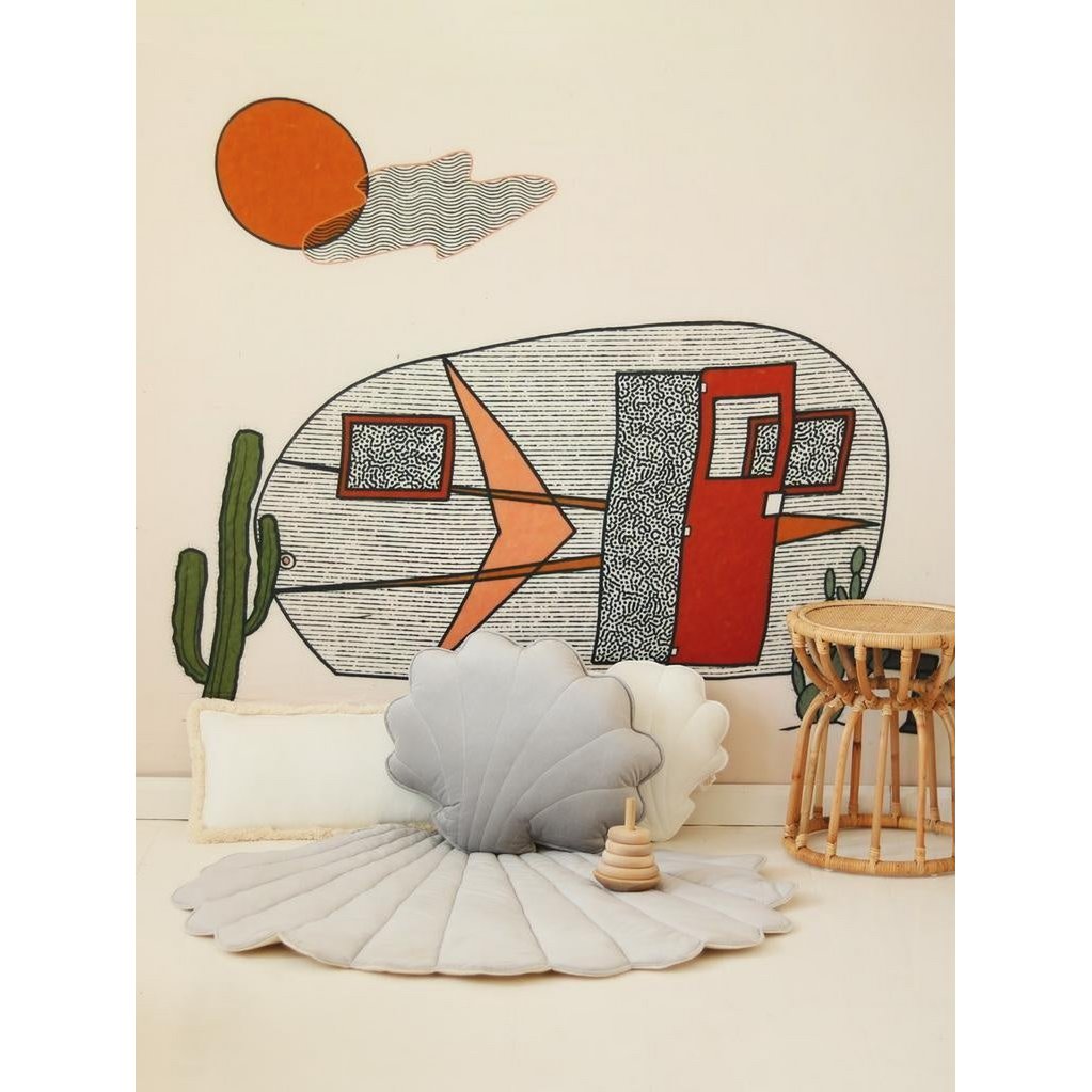 Janna schelp speelmat – grijs