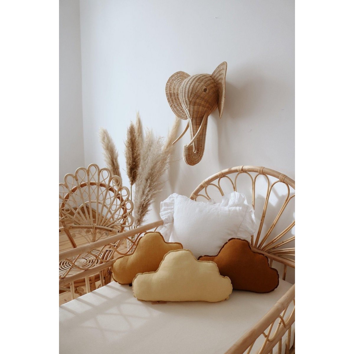 Wolk kussen - geel
