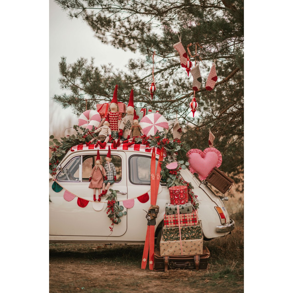 Riva slinger – rood geruit