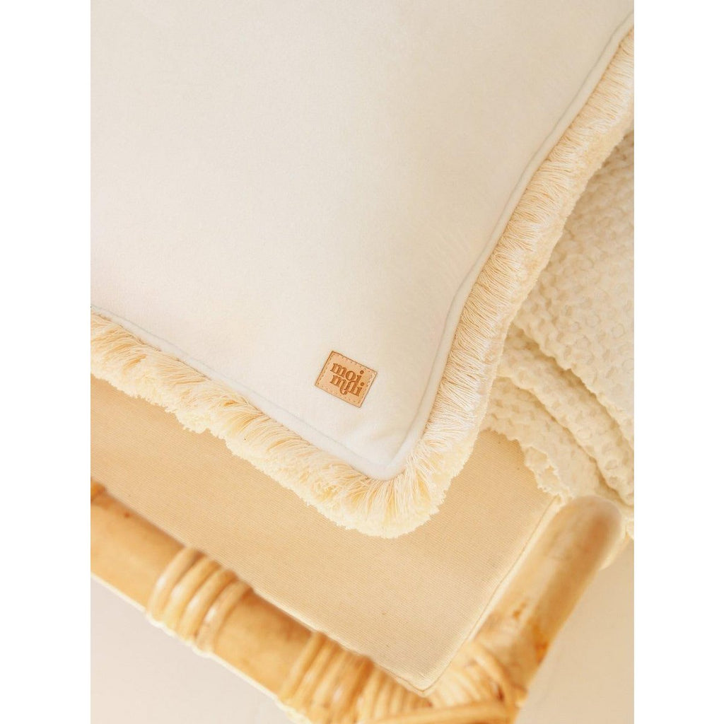 Liva velvet kussen – wit