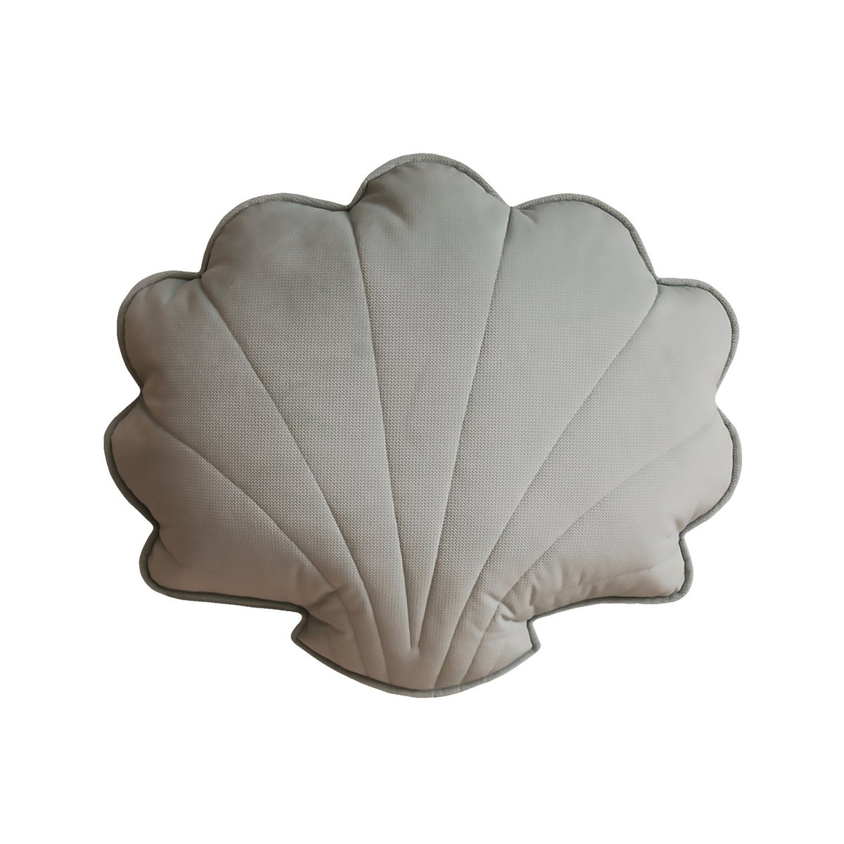 Janna schelp kussen – grijs