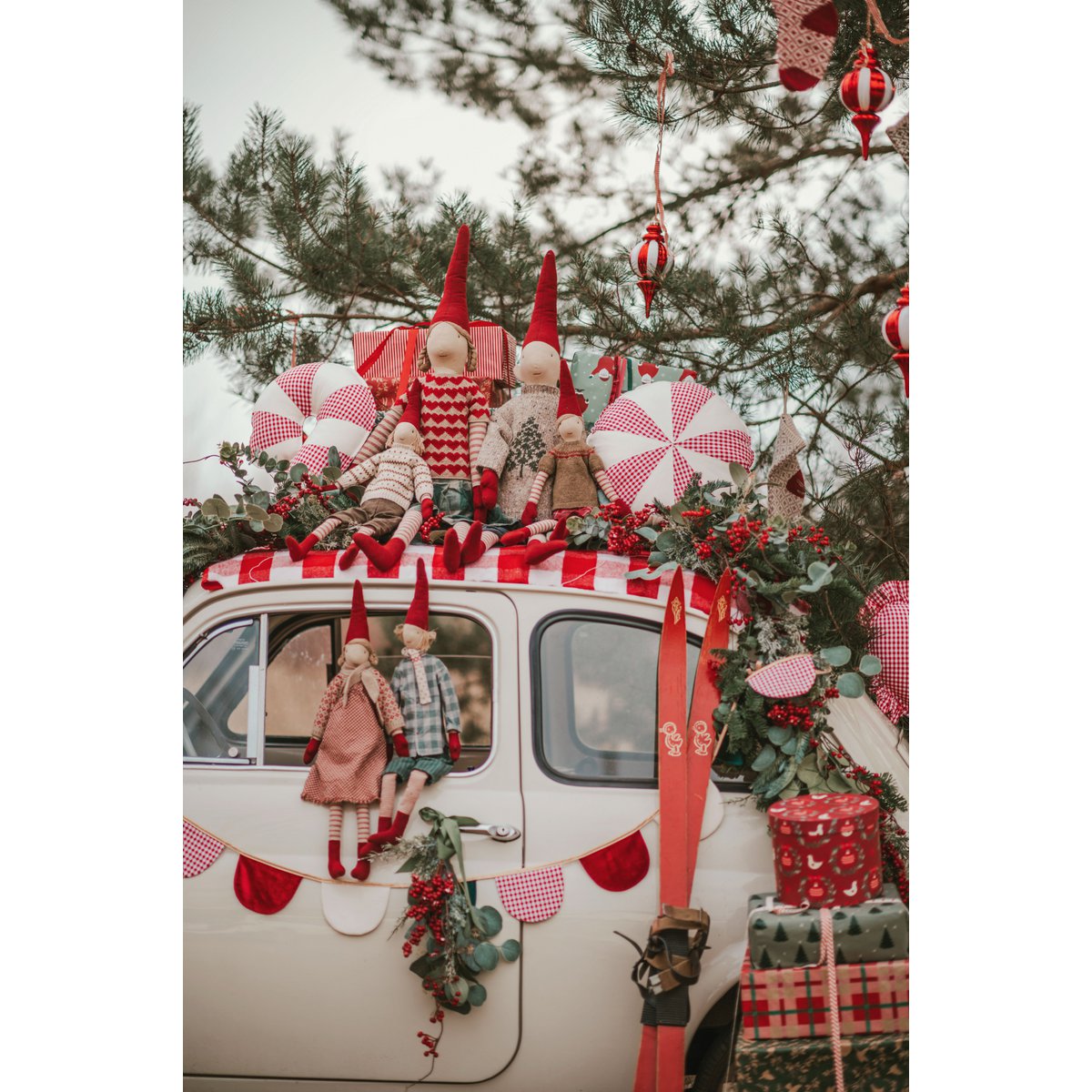 Riva slinger – rood geruit