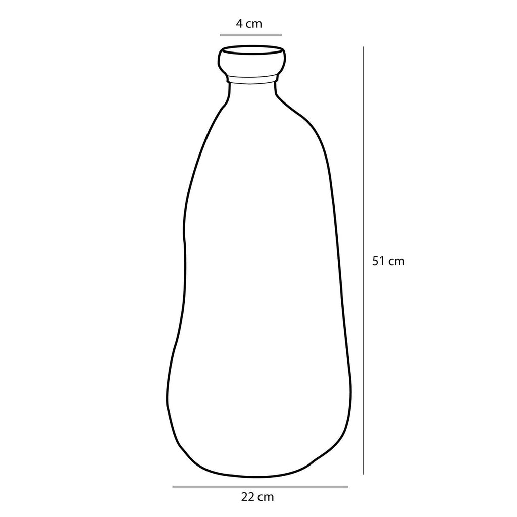 Pinto vaas - donkerbruin