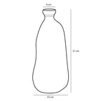 Pinto vaas - donkerbruin