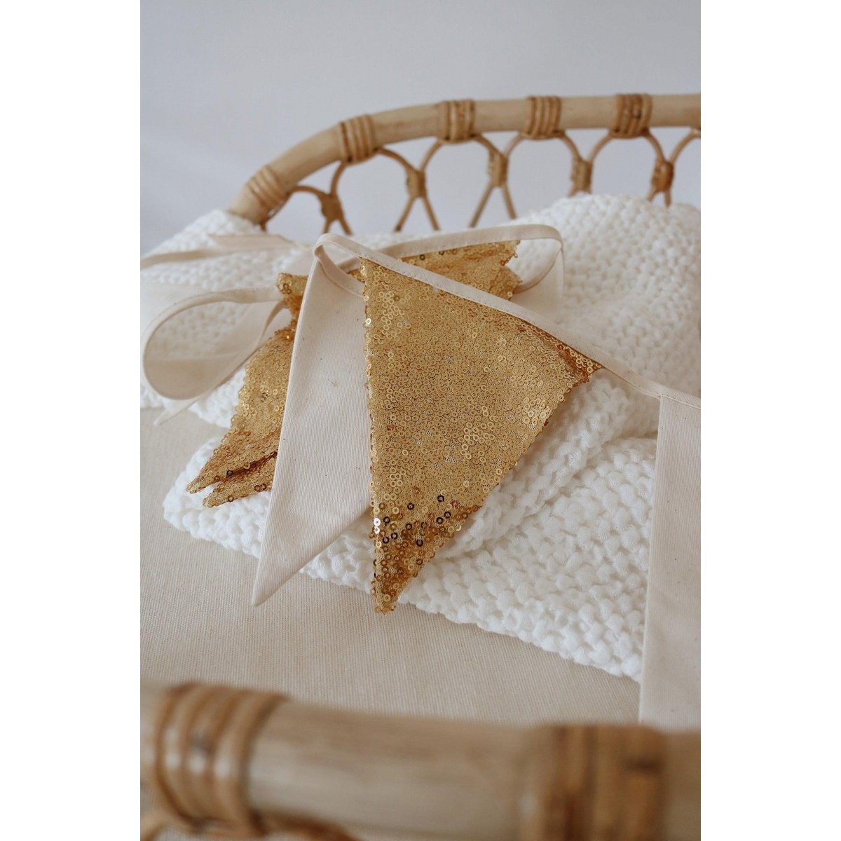 Noor slinger – goud & beige