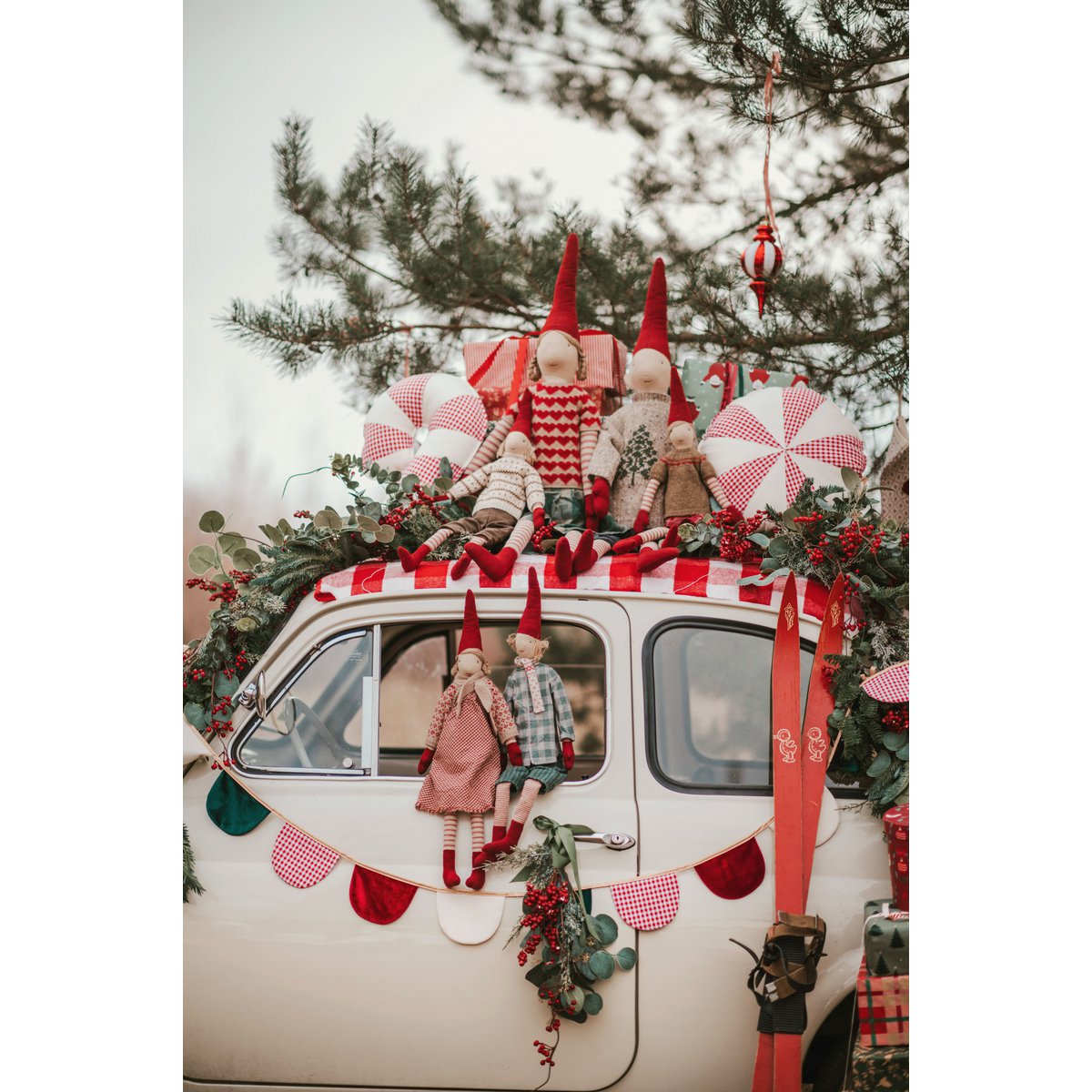 Riva slinger – rood geruit