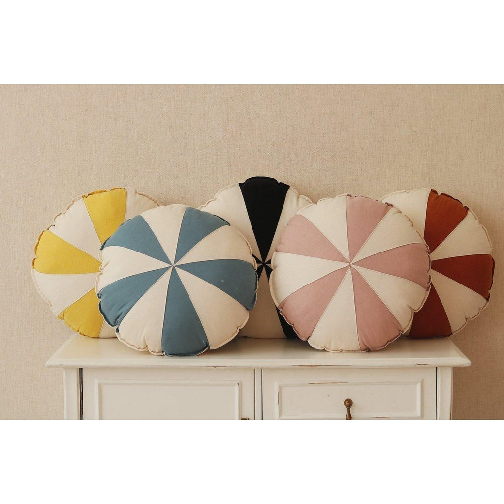 Mila patchwork kussen – blauw