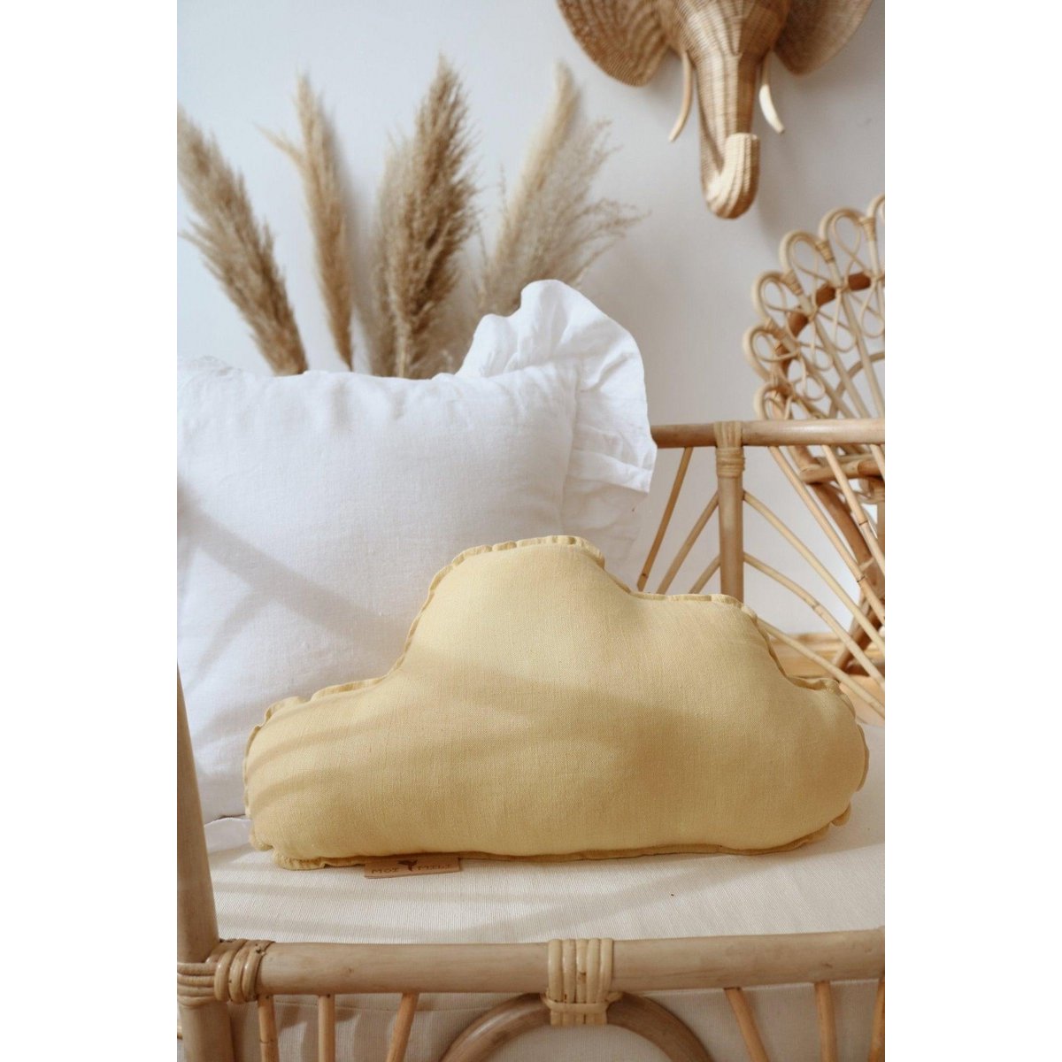 Wolk kussen - geel