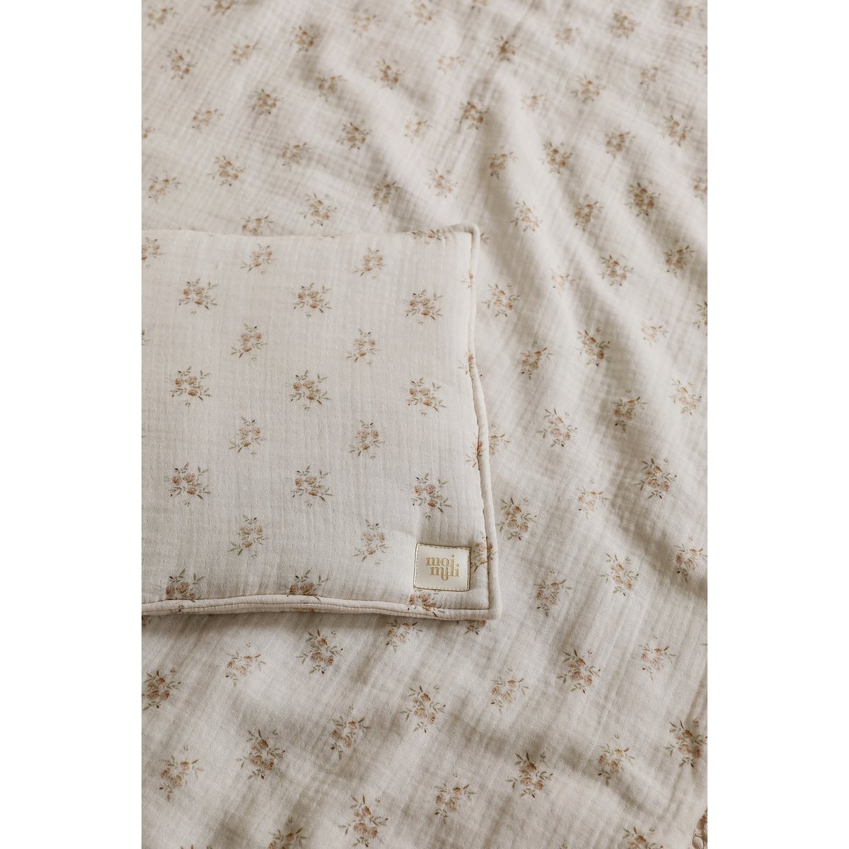 Boho mousseline overtrekset – flowers