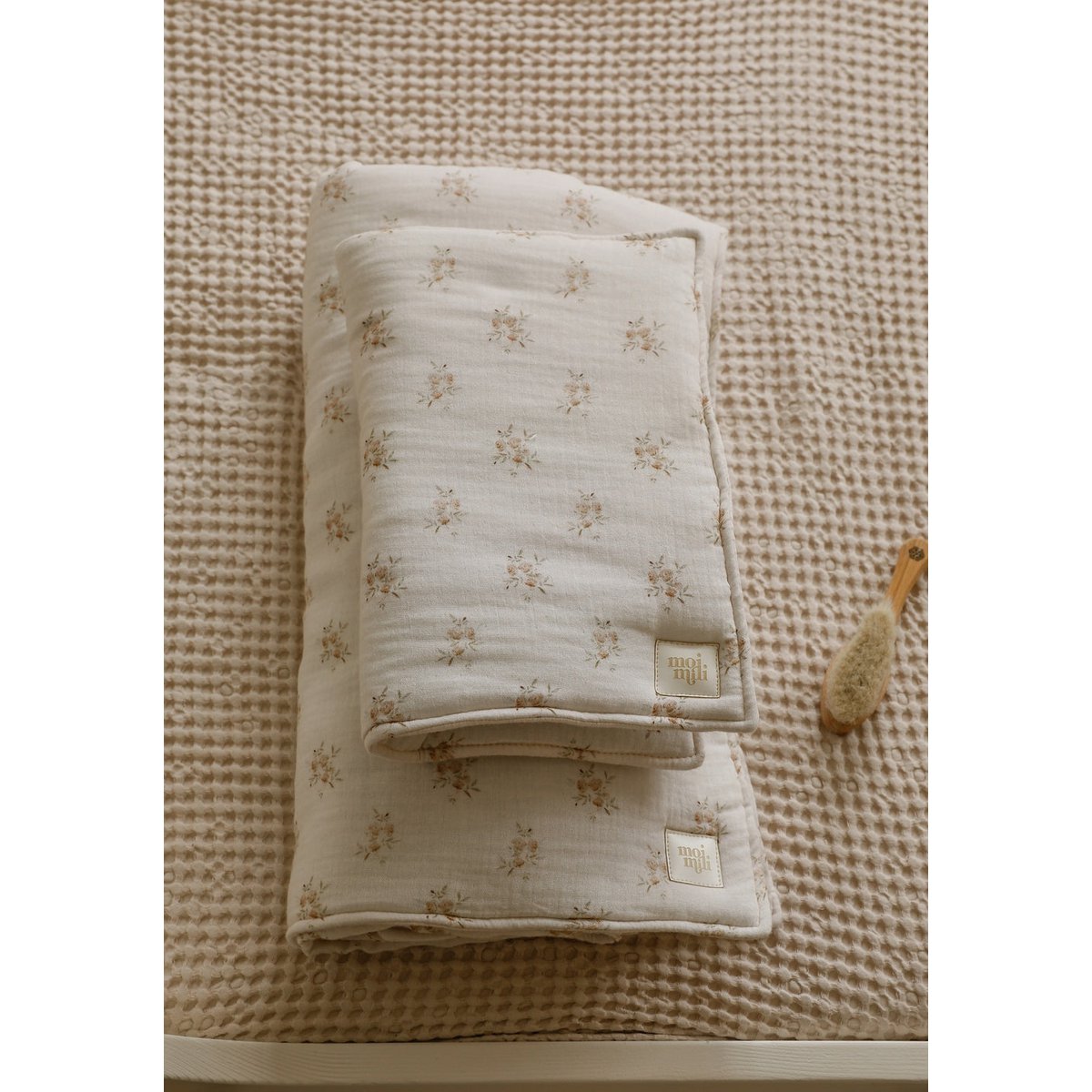 Boho mousseline overtrekset – flowers