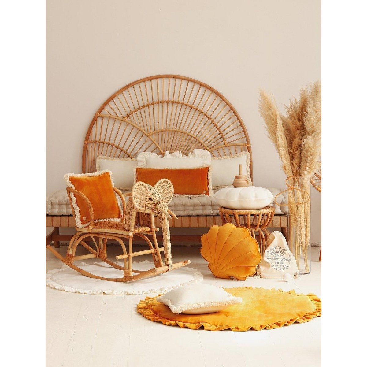 Nova velvet mat – mosterd