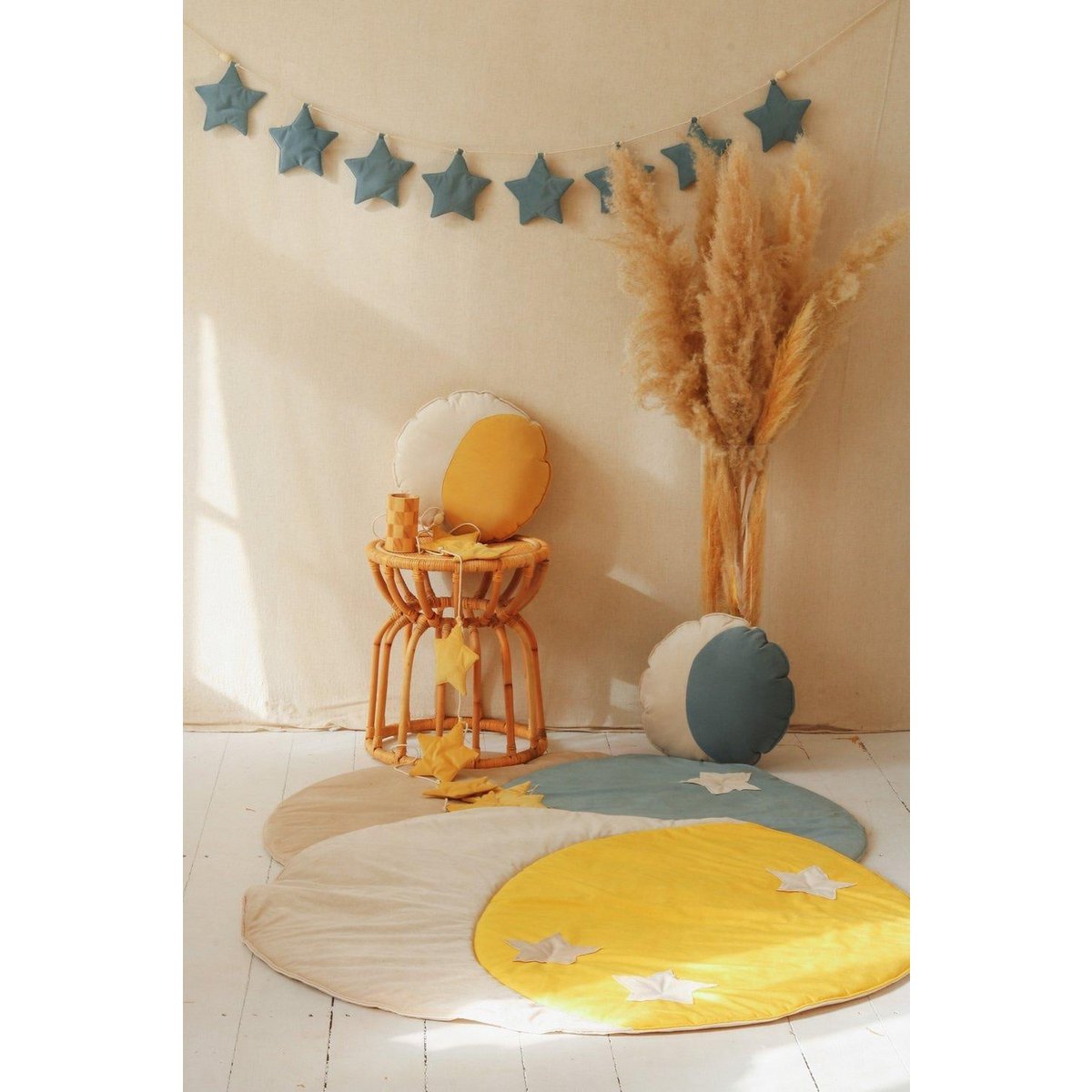 Janna schelp kussen – groen