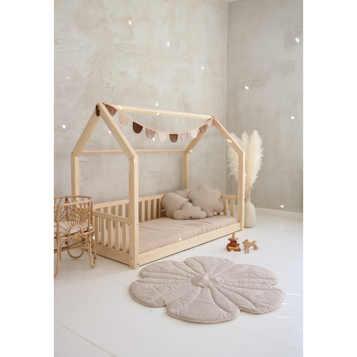 Ayla halvemaan slinger - roze bruin