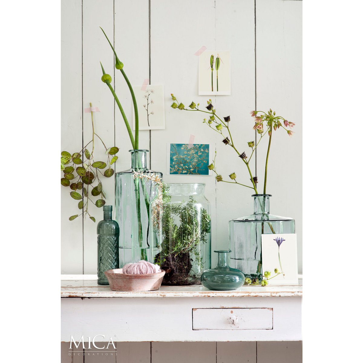 Guan vaas - transparant S