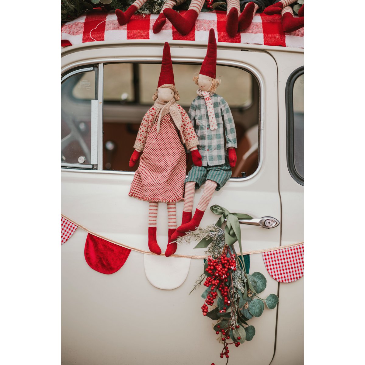 Riva slinger – rood geruit