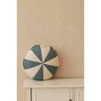 Mila patchwork kussen – blauw